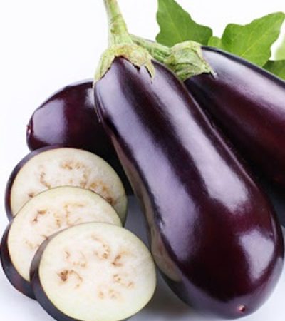 5918392 - aubergine on a white background